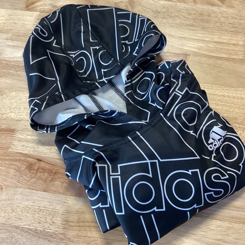 Youth adidas All over logo hoodie‎